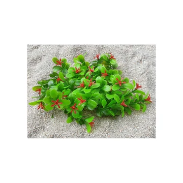 Műnövény szőnyeg 13*13cm - kis piros virágos (183.08/4)