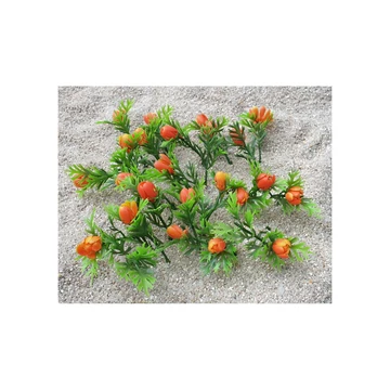 Műnövény szőnyeg 13*13cm - narancssárga virágos (183.08/5)