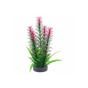 Műnövény akvárium dekoráció levegőporlasztóval 24cm