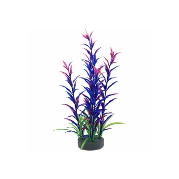 Műnövény akvárium dekoráció levegőporlasztóval 24cm
