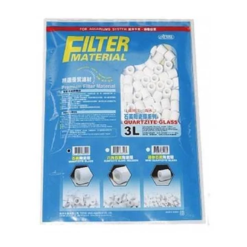 Ista Quartzite Glass kerámiagyűrű akváriumi és kerti tó szűrőanyag - 3 liter