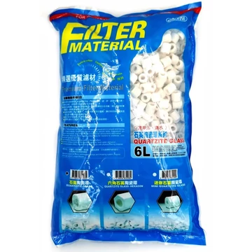 Ista Quartzite Glass kerámiagyűrű akváriumi és kerti tó szűrőanyag - 6 liter