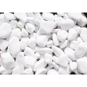 Görgeteg kavics akvárium dekoráció fehér 1kg