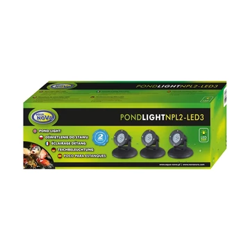 Aqua Nova NPL2-LED3 kerti tó LED világítás szett 3 * 2,2W