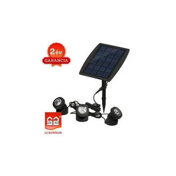 SunSun BSV-SL318C napelemes világításkészlet (Piros) (3x6Led)