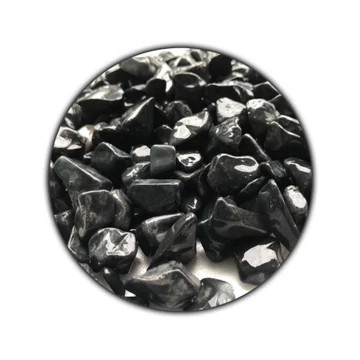 Fekete gyöngykavics akvárium dekoráció, aljzat - 750g, 15-20mm