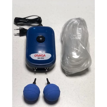 Osaga MK 9502 szett kerti tó és akvarisztikai levegőztető (5w) 6m 4/6cső 2db 50mm gömb Osaga MK 9502 szett kerti tó és akvarisztikai levegőztető (5w) 6m 4/6cső 2db 50mm gömb