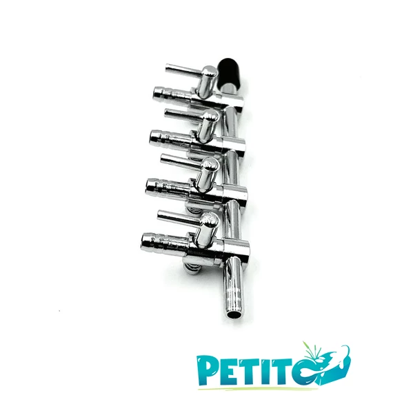 Inox levegő csap 4-es, pattintós