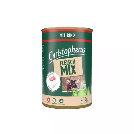 Christopherus Dog konzerv meat mix marha 400g