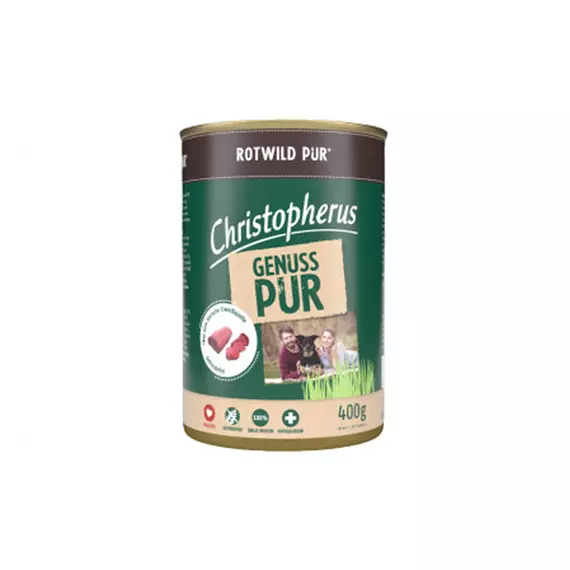 Christopherus Dog konzerv pure gímszarvas 400g