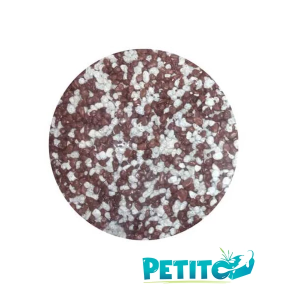 Színes akváriumi aljzatkavics BARNA-FEHÉR 5kg - 1-2mm