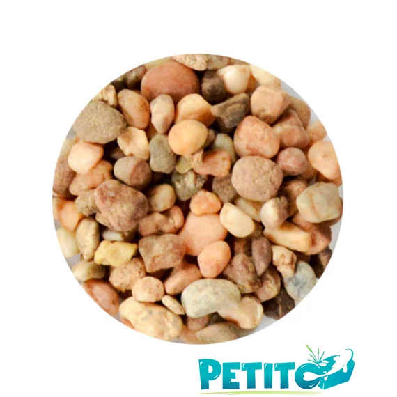 Bézs gyöngykavics akvárium aljzat 5kg, 4-6mm