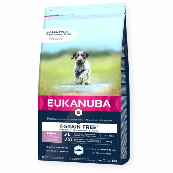 Eukanuba Puppy & Junior Grain Free Large Ocean Fisch 3kg