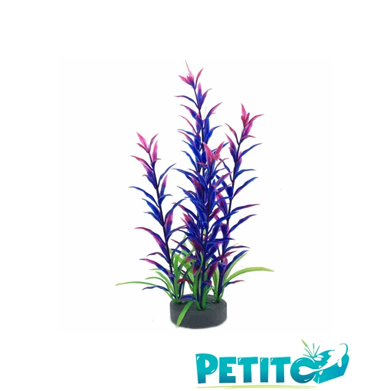 Műnövény akvárium dekoráció levegőporlasztóval 24cm