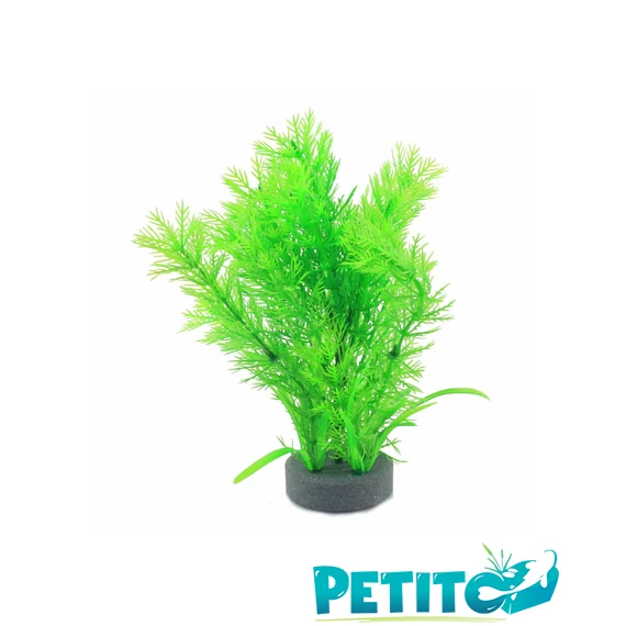 Műnövény akvárium dekoráció levegőporlasztóval 19cm