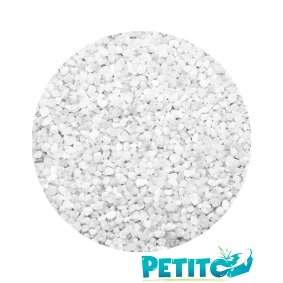 Fehér csillámkvarc akváriumi aljzatkavics 750g, 1-1,5mm