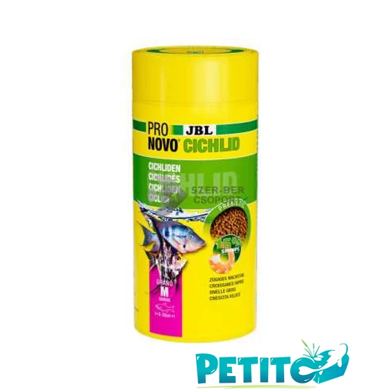 JBL ProNovo Cichlid Grano M szemcsés díszhaleleség - 1 liter