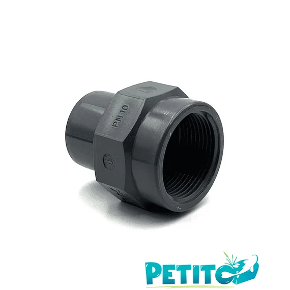 PVC ragasztható belsőmenetes toldás 32/40mm x 1,1/4"BM