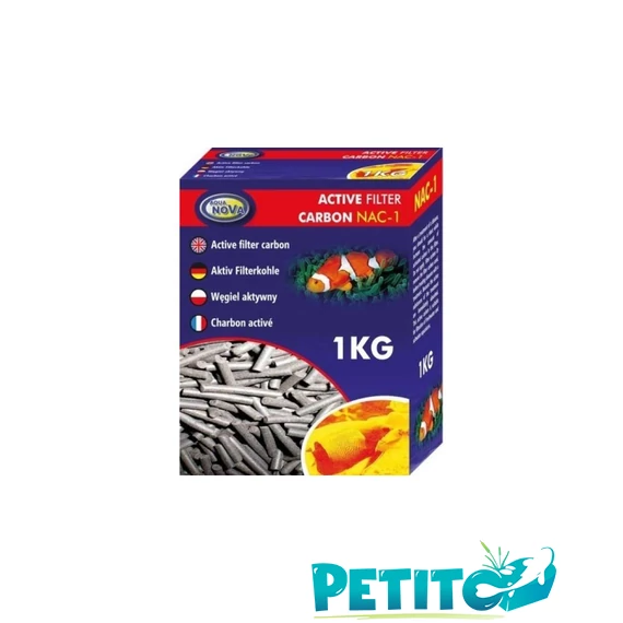Aqua Nova aktív szén akváriumi szűrőanyag - 1kg