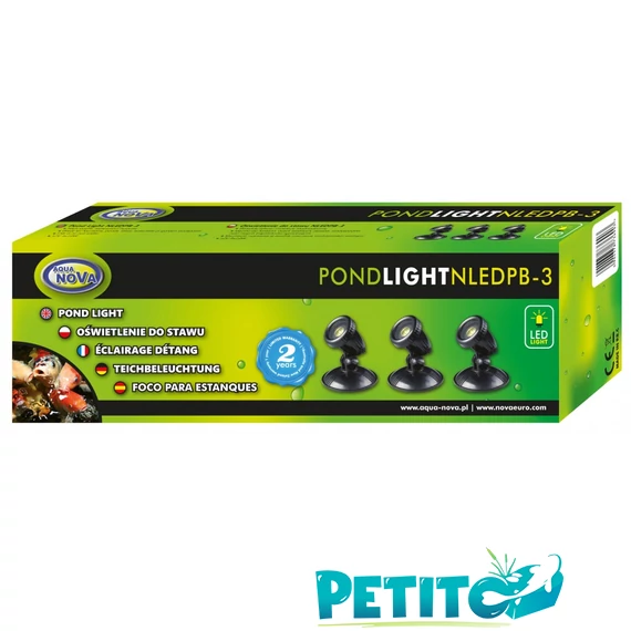 Aqua Nova NLED-PB3 kerti tó LED világítás szett 3 * 1W