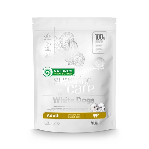 Natures Protection SC White Dog Adult Lamb Small&mini 400g