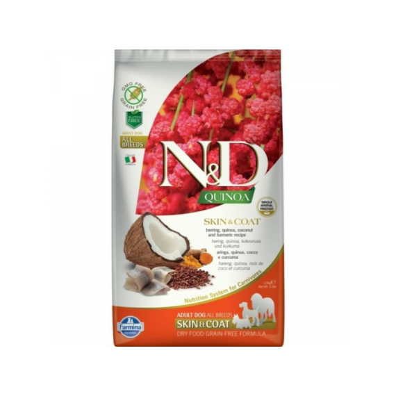 N&D Dog Quinoa Skin&coat hering 2,5kg