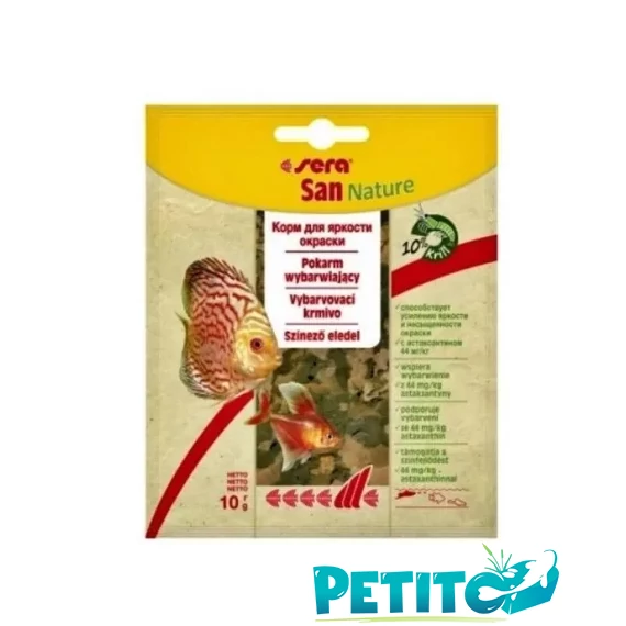 Sera San Nature lemezes díszhaleleség - 10 g