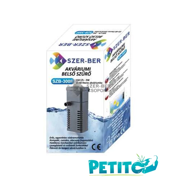 Akváriumi belső szűrő 150l/h SZER-BER SZB-300F