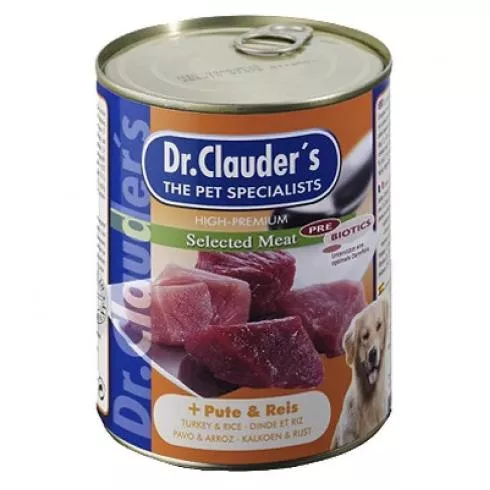 Dr.Clauders Konzerv Selected Meat Pulyka&rizs 800g
