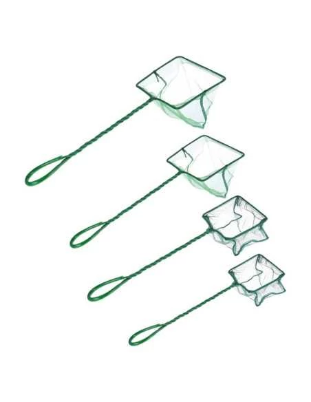 Halháló műanyag nyéllel - zöld 10cm (4