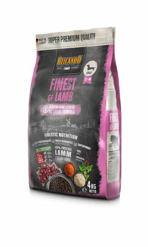 Belcando Finest GF Lamb 4 kg (gabona nélkül) - friss hússal