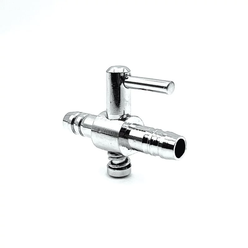 Inox Levegő csap 4/6mm pattintós