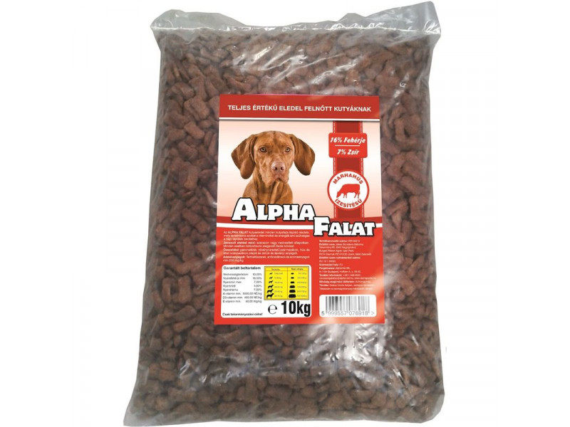 Alpha Falat Marhás 10kg kutyatáp