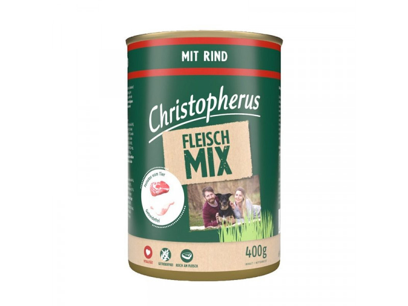 Christopherus Dog konzerv meat mix marha 400g