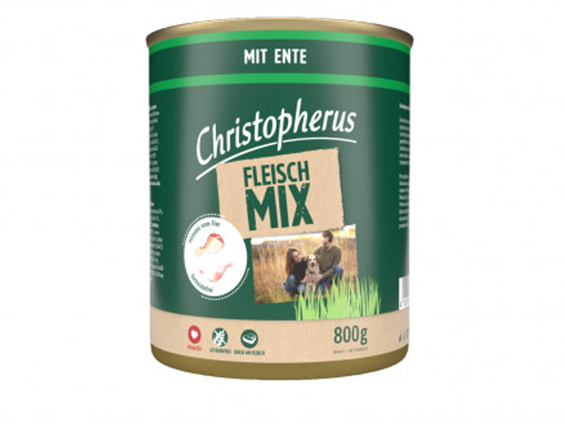 Christopherus Dog konzerv meat mix kacsa 800g
