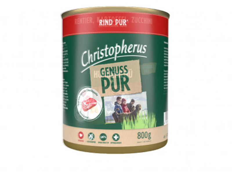 Christopherus Dog konzerv pure marha 800g