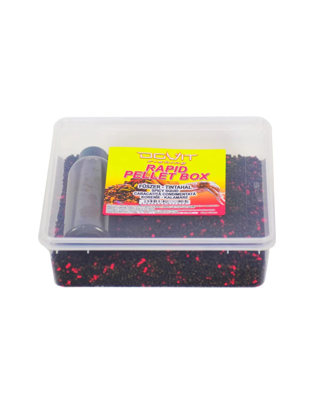 Dovit Rapid Pellet Box etetőanyag - MICRO - FŰSZER-TINTAHAL, 450g + 150ml