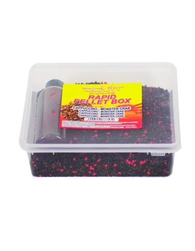 Dovit Rapid Pellet Box etetőanyag - MICRO - CAPPUCCINO-MONSTER CRAB, 450g + 150ml