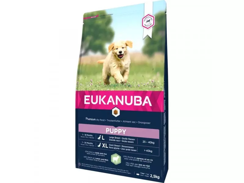 Eukanuba Puppy Large Lamb&Rice kutyatáp 2,5kg