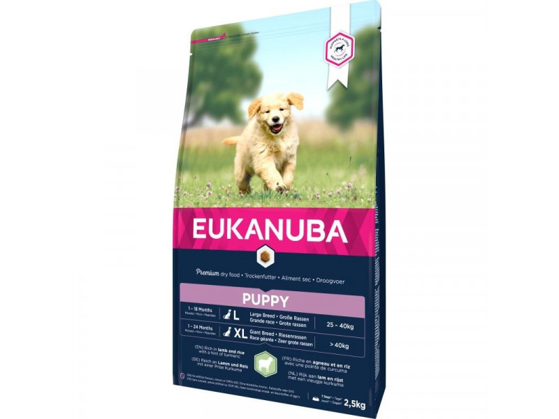Eukanuba Puppy Large Lamb&Rice kutyatáp 2,5kg