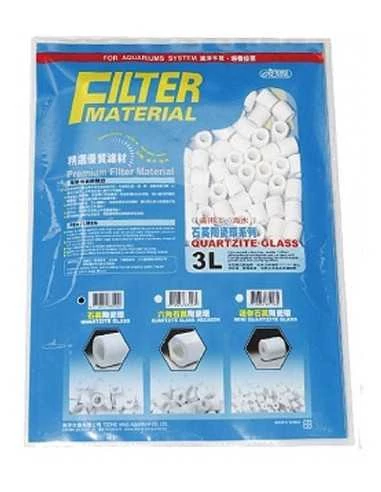 Ista Quartzite Glass kerámiagyűrű akváriumi és kerti tó szűrőanyag - 3 liter