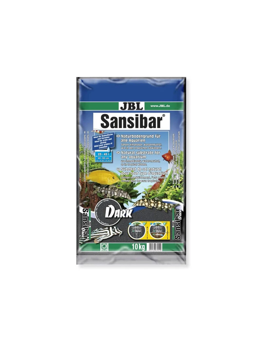 JBL Sansibar Dark akvárium aljzat - 10kg