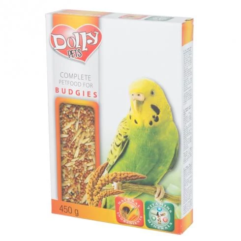 Dolly Mageleség Hullámospapagájoknak Dobozos 450g