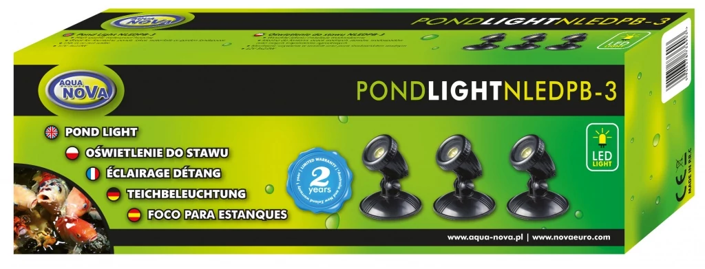 Aqua Nova NLED-PB3 kerti tó LED világítás szett 3 * 1W