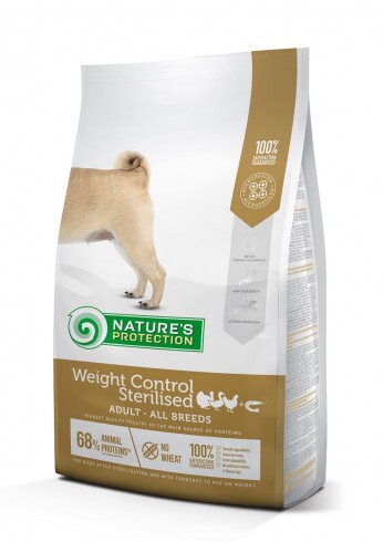 Natures Protection Dog Weight Control Sterilised Poultry with krill 4kg
