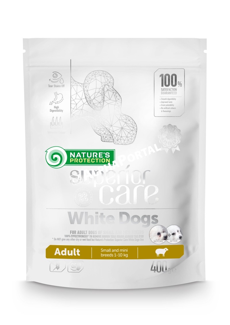 Natures Protection SC White Dog Adult Lamb Small&mini 400g
