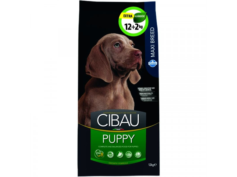 Cibau Puppy Maxi 12+2kg ajándékba