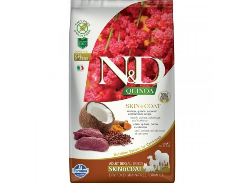 N&D Dog Quinoa Skin&coat vadhús 2,5kg