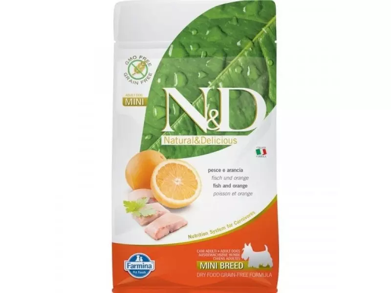 N&D Dog Grain Free Hal&Narancs Adult Mini 7kg
