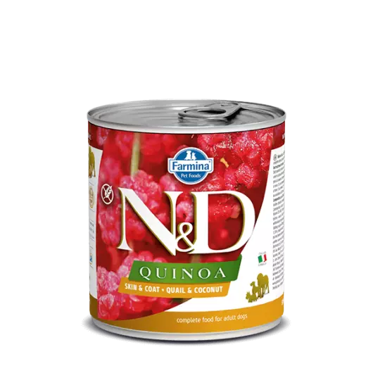 N&D Dog Quinoa konzerv fürj&kókusz 285g